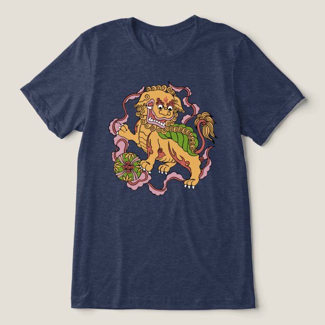 Foo Dog Tri-Blend Shirt (Design Front)