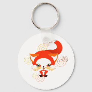 Foo the fox key ring
