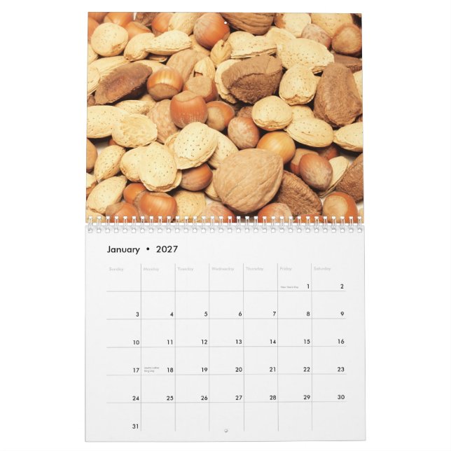 Food 20XX Calendar (Jan 2027)