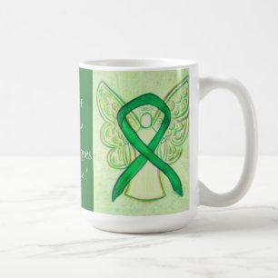 Food Allergies Awareness Ribbon Angel Custom Mug