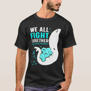 Food Allergies Awareness We All Fight Together Ele T-Shirt
