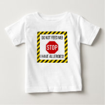 Food allergies toddler and baby t-shirt