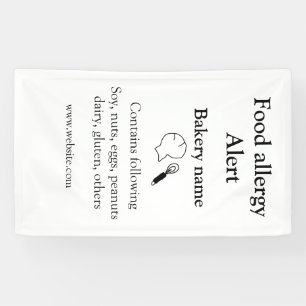 Food allergy alert add name text food items invita banner