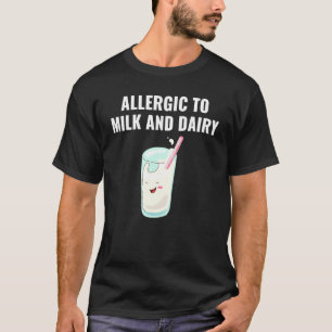 Food Allergy Awareness Milk Dairy Allergic Reactio T-Shirt