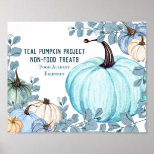 Food Allergy Friendly Teal Pumpkin Project Poster