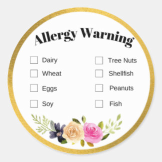 Food Allergy Label