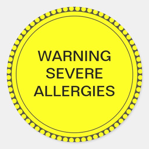 Image of Food Allergy sticker