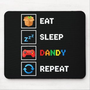 Food &amp; Drink Eat Sleep Dandy Repeat Xel Foodie Mouse Mat