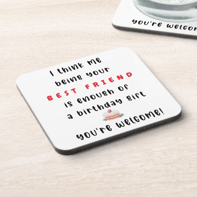 Food and Beverage Label Set Coaster (Left Side)