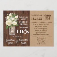 Food and brews before I do country wedding shower