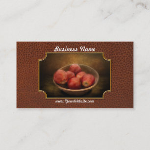 Food - Apples - A bowl of apples Business Card