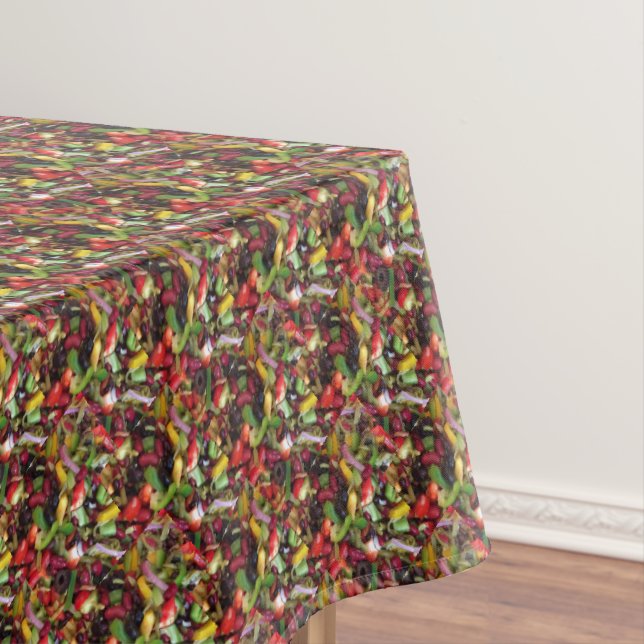 Food Art Bean Salad Photography Tablecloth (In Situ)