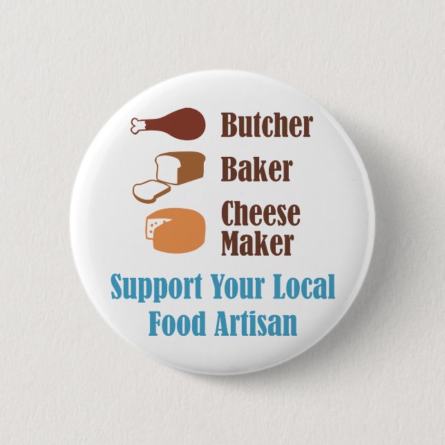 Food Artisan 6 Cm Round Badge (Front)
