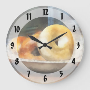 Food - Bagels for Sale Large Clock