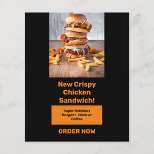 Food Banner To Promote and Catch Driver Attention  Flyer