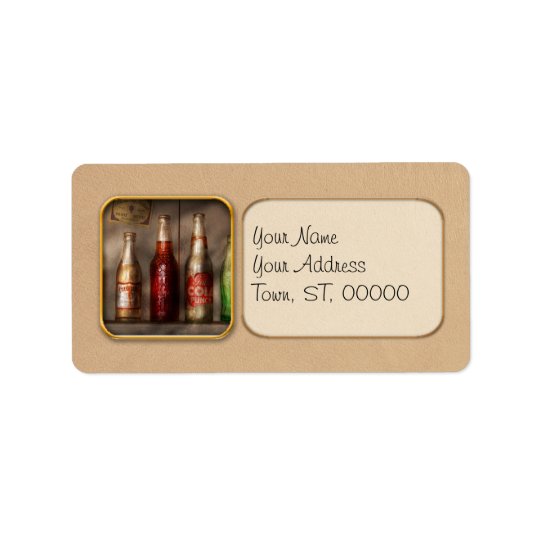 Food - Beverage - Favourite soda Address Label