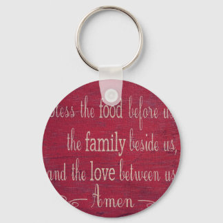 Food Blessing Key Ring