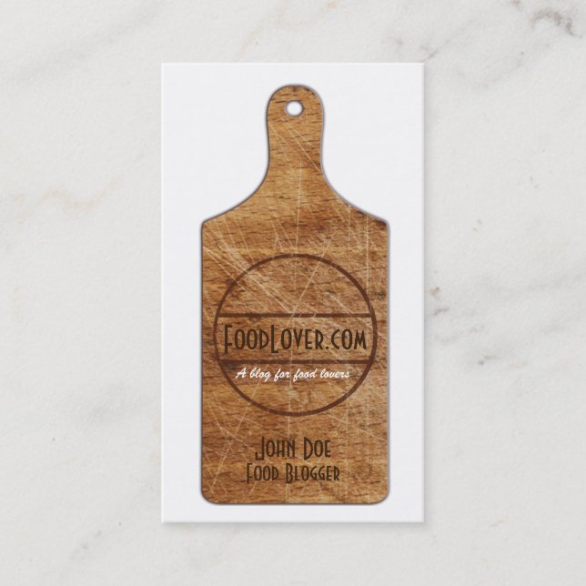Food Blog Business Card (Front)
