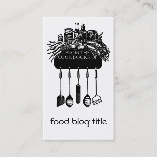 Food Blog Business Card (Front)