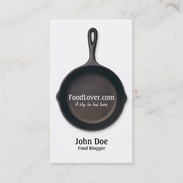 Food Blog Business Card (Front)
