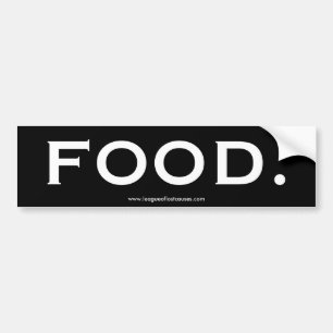 "Food" bumper sticker