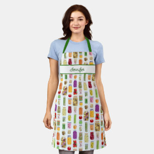 Food Canning Jars Apron