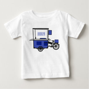 Food cart cartoon illustration baby T-Shirt