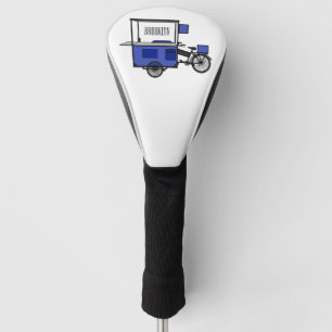 Food cart cartoon illustration golf head cover