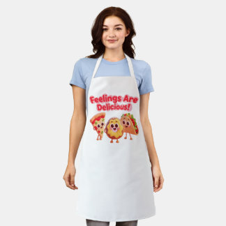Food Cartoon Apron – Fun Kitchen Cooking Gift
