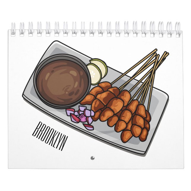 Food cartoon illustration  calendar (Cover)