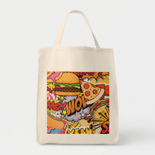 Food Cartoon Tote Bag