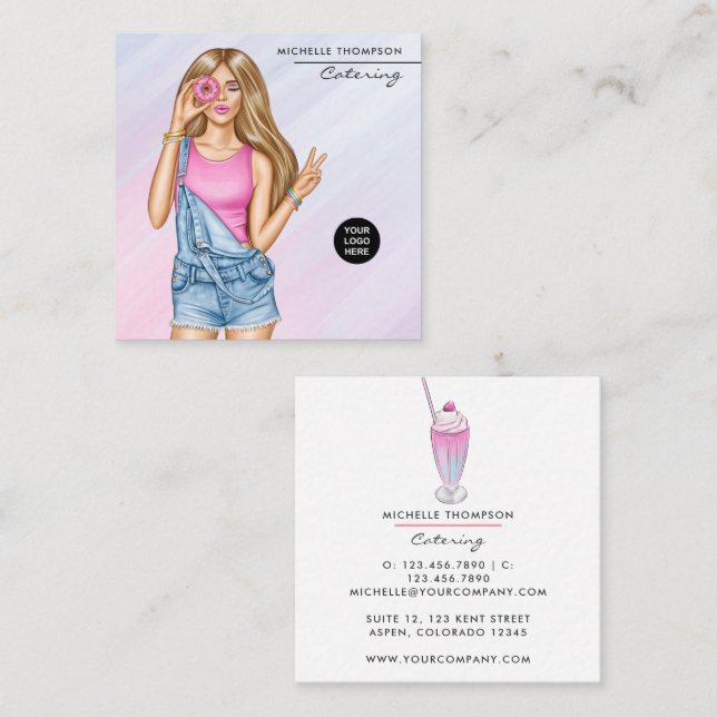 Food Catering Business Card (Front/Back)