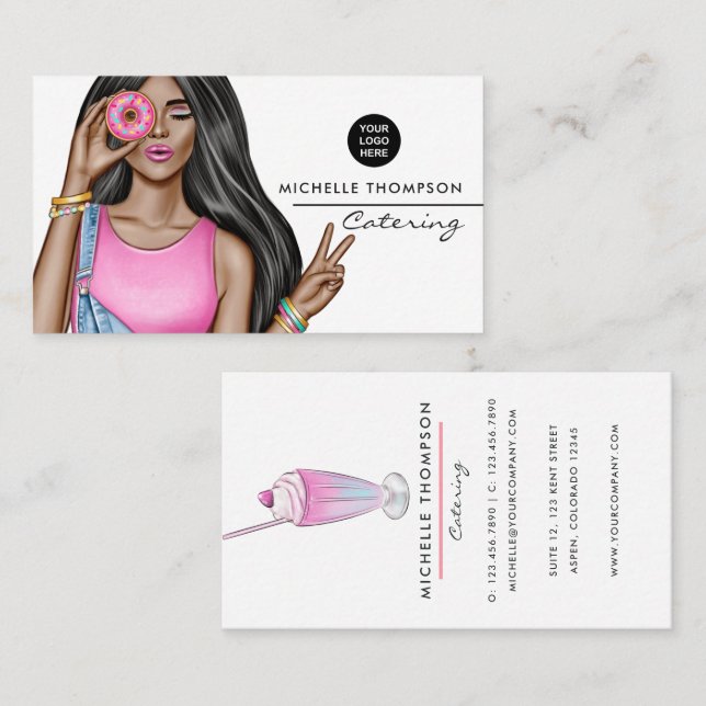 Food Catering Business Card (Front/Back)