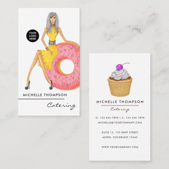 Food Catering Business Card (Front/Back)