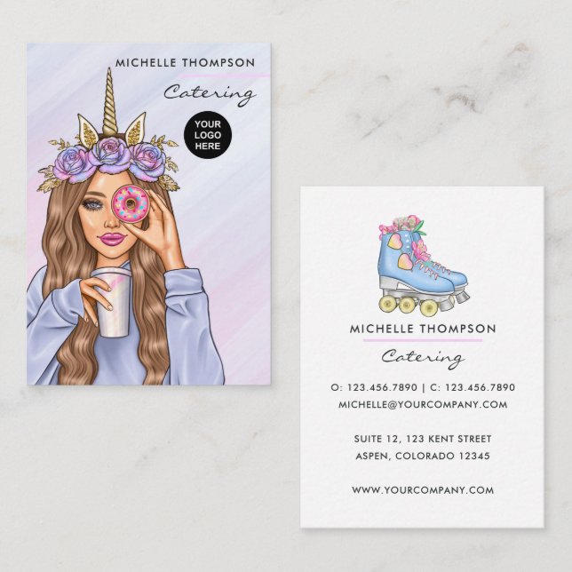 Food Catering Business Card (Front/Back)