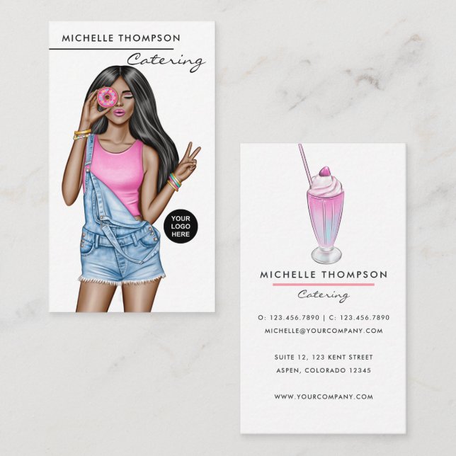 Food Catering Business Card (Front/Back)