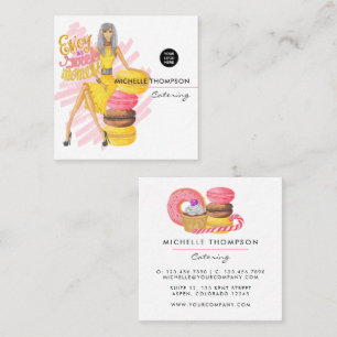 Food Catering Square Business Card