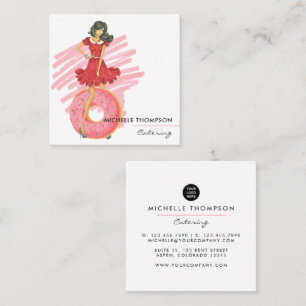 Food Catering Square Business Card