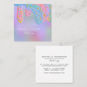 Food Catering Square Business Card
