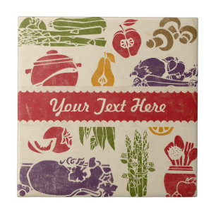 Food Celebration Personalised Tile