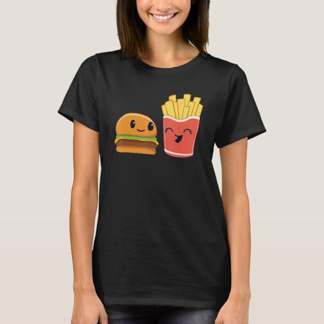 Food Cheeseburger and Fries Kids T-Shirt (Front)