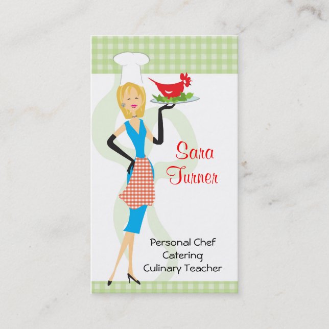 Food Chef Cooking Business Card (Front)