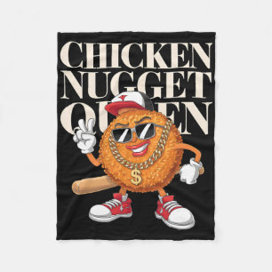 Food Chicken Nugget Queen Fleece Blanket