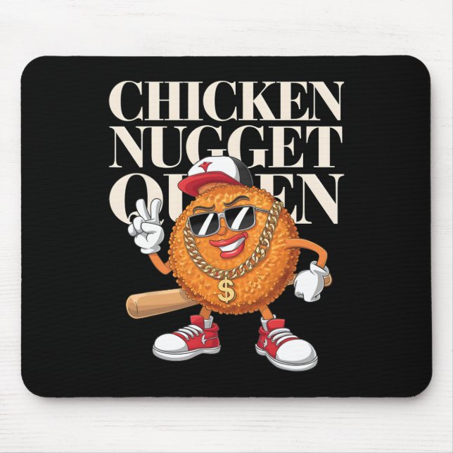 Food Chicken Nugget Queen  Mouse Mat (Front)