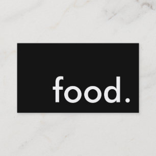 food. (colour customisable) business card