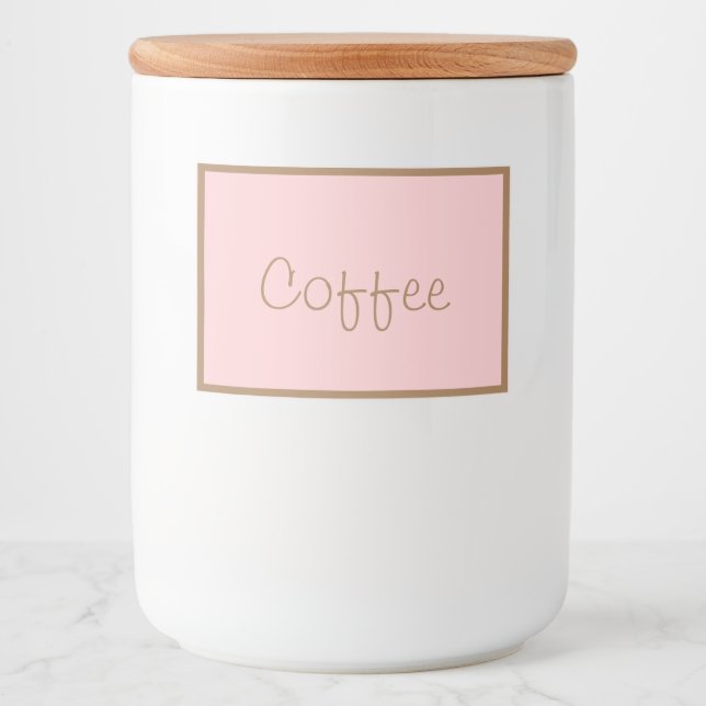 Food Container Canister Label Coffee (Front)