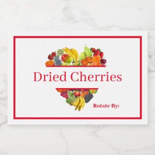 Food Container Canister Label Dried Apricots