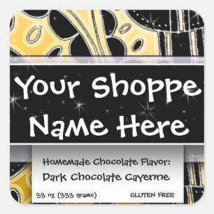 Food Container Ethnic Exotic Moroccan Western Asia Square Sticker