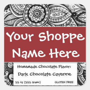 Food Container Label Ethnic Exotic Moroccan Asian