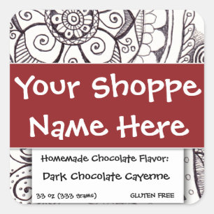 Food Container Label Ethnic Exotic Moroccan Asian